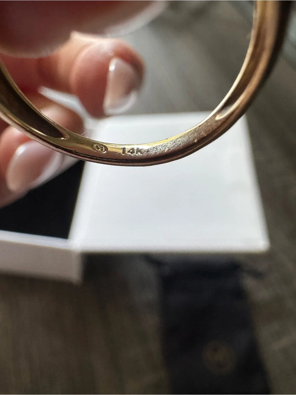 Mejuri 14k Thin Dome Ring